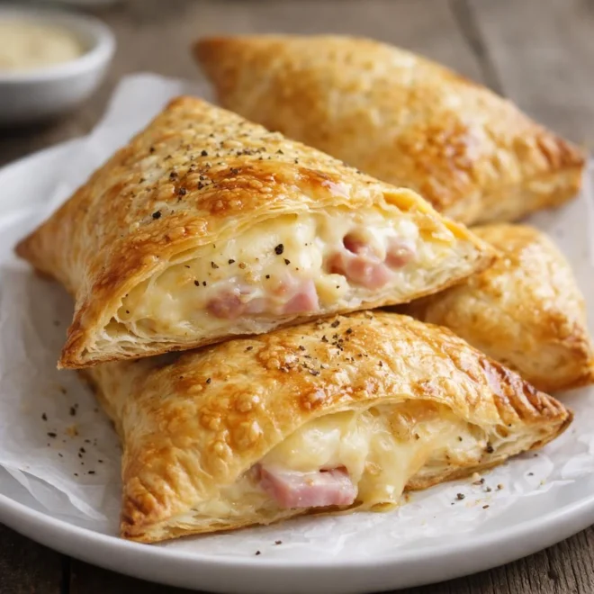 Recette de chaussons au jambon et gruyère