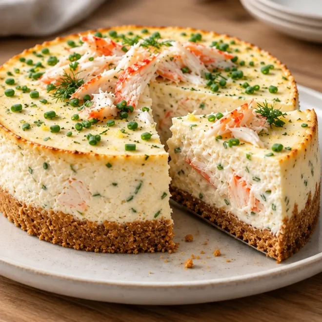 Cheesecake salé au crabe : recette facile