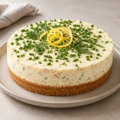Cheesecake salé au crabe et citron