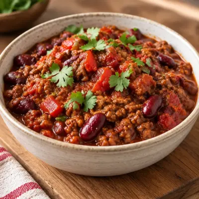Chili con carne recette facile et fumante