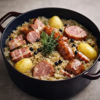Choucroute alsacienne traditionnelle : recette mijotée