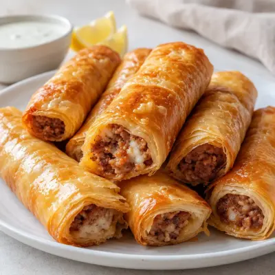 Cigares à la viande : recette croustillante au fromage