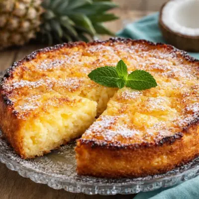 Recette clafoutis ananas coco moelleux et fondant