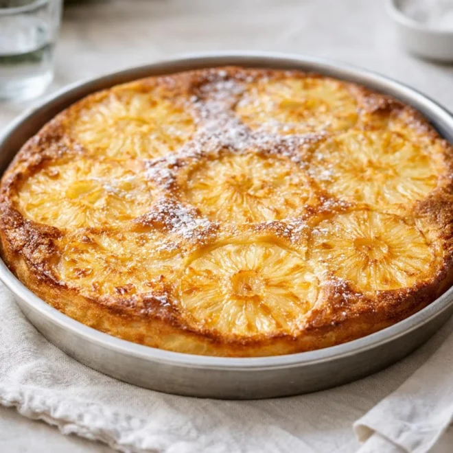 Clafoutis ananas vanille fondant : recette au four