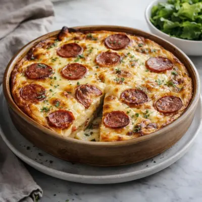 Clafoutis au chorizo et fromage : moelleux salé