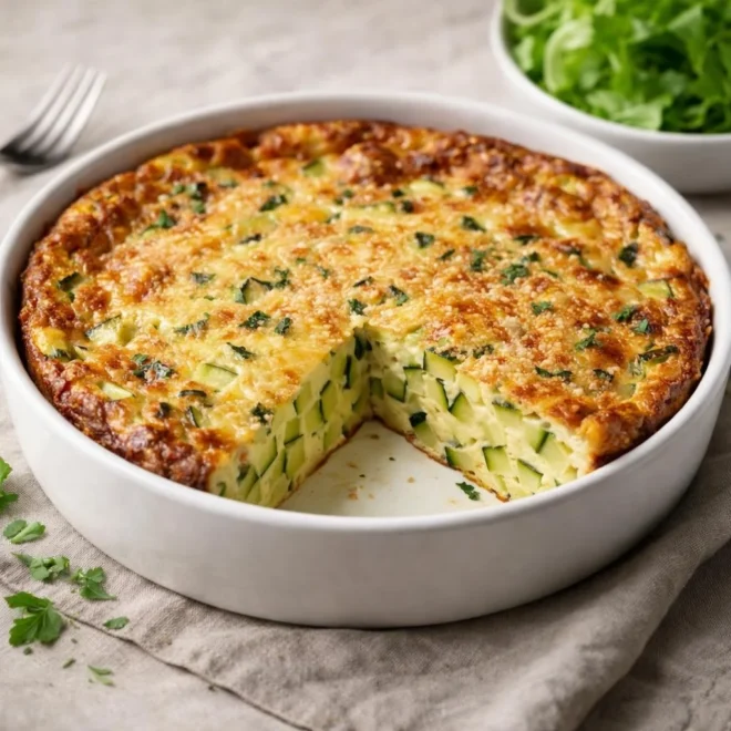 Clafoutis de courgettes au parmesan : moelleux facile