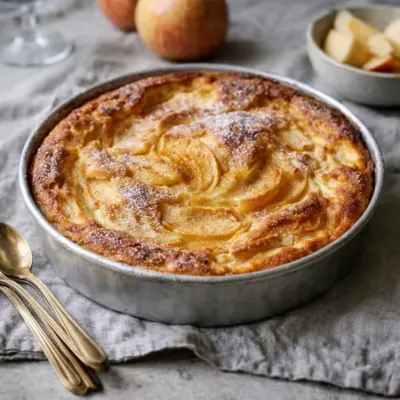 Clafoutis aux pommes vanille : moelleux et fondant