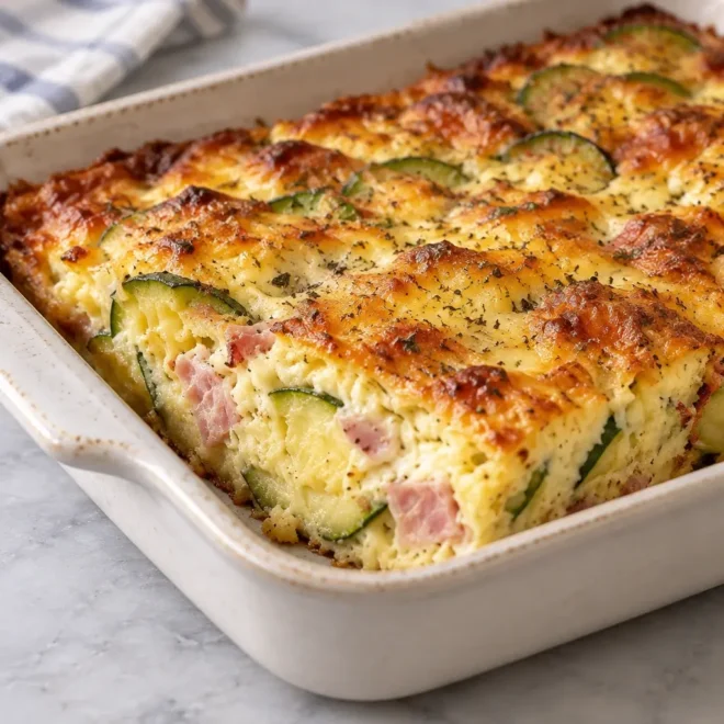 Clafoutis salé aux courgettes : recette facile