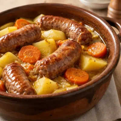Cocotte de saucisses facile et familiale
