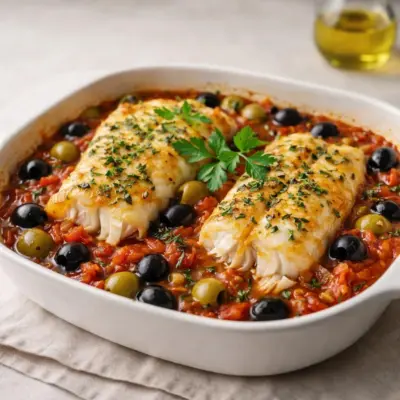Colin à la provençale : poisson fondant aux tomates