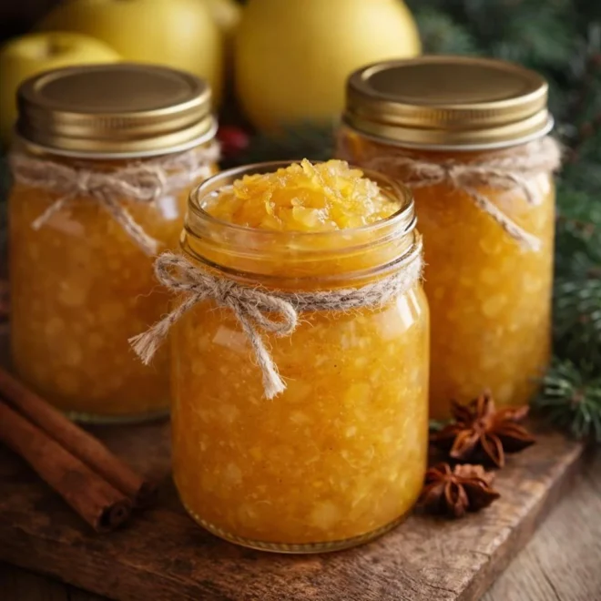 Confiture de Noël à la pomme épicée maison