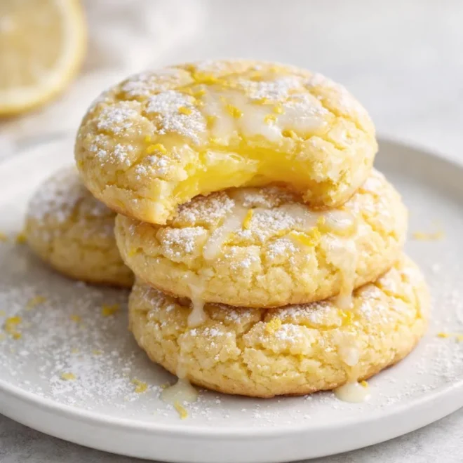 Cookies au citron ultra faciles : cœur moelleux