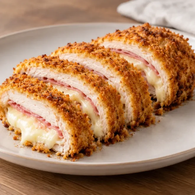 Cordon bleu géant : recette au four
