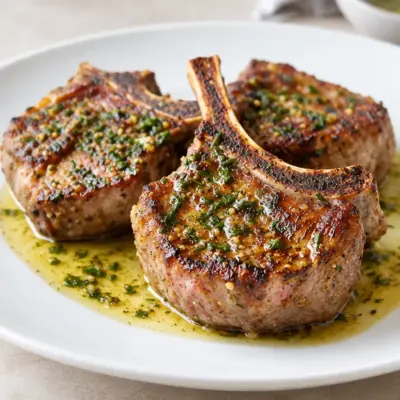 Côtelettes d’agneau grillées au romarin