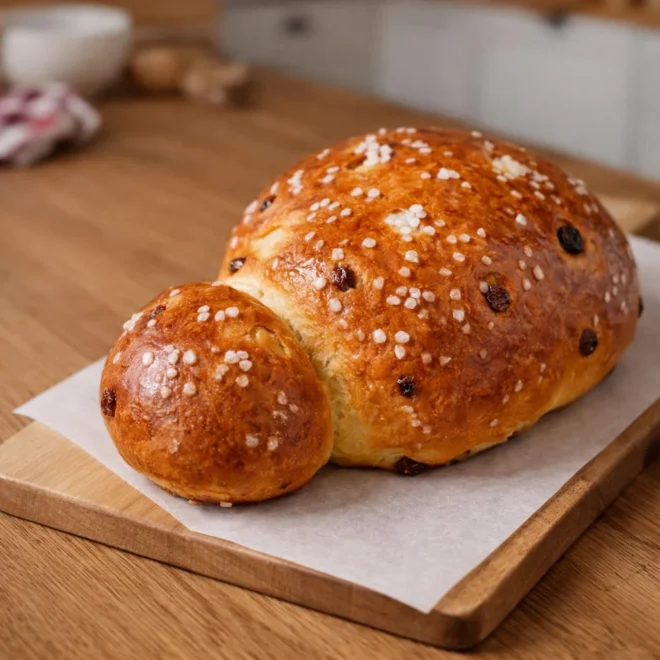 Recette cougnou Grand-Père belge aux raisins
