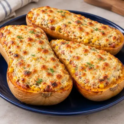 Courge butternut farcie gratinée facile