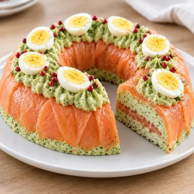 Couronne de saumon fumé facile et crémeuse