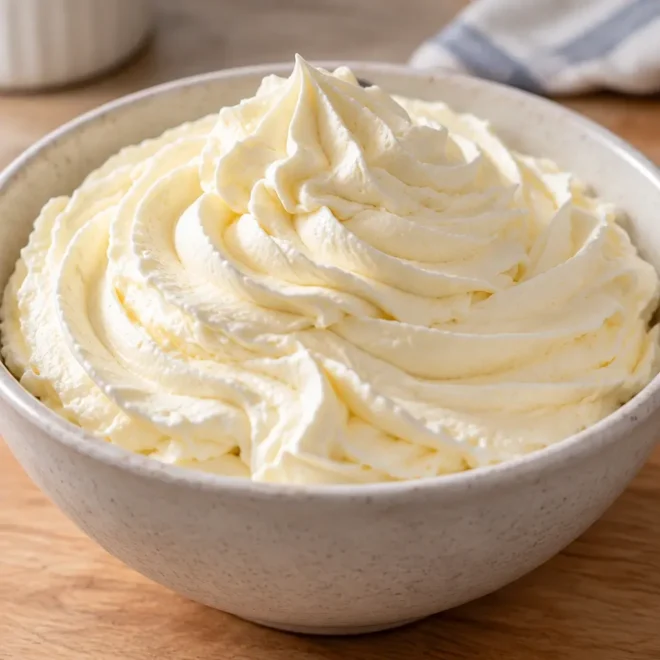 Crème au beurre facile, lisse et aérienne