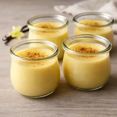 Crème dessert maison à la vanille 5 ingrédients