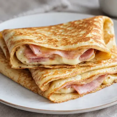Crêpes au jambon et fromage : recette facile