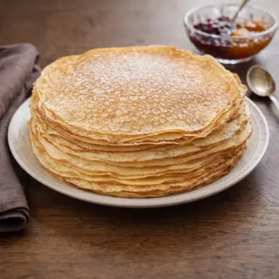 Recette de crêpes fines et dorées à la poêle