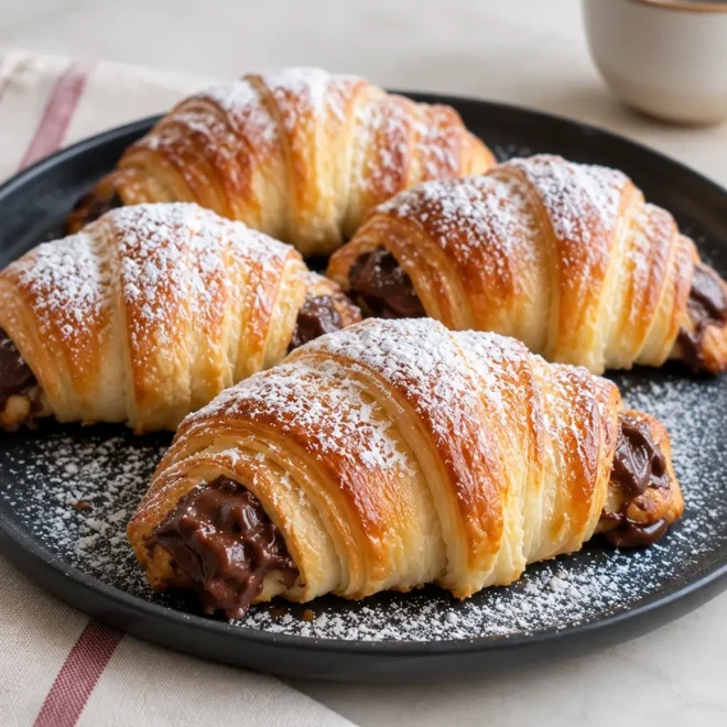 Croissants au Nutella faciles et feuilletés
