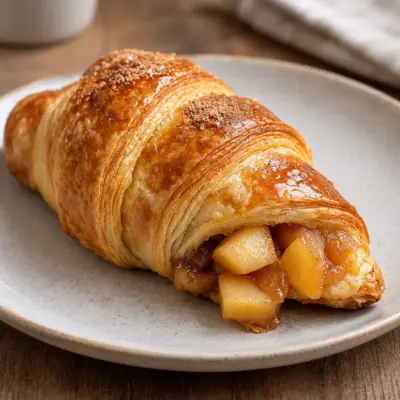 Croissants pomme cannelle faciles et dorés