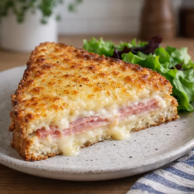 Croque-monsieur au four béchamel comté gratiné