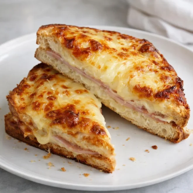 Croque-monsieur maison béchamel rapide, cœur fondant