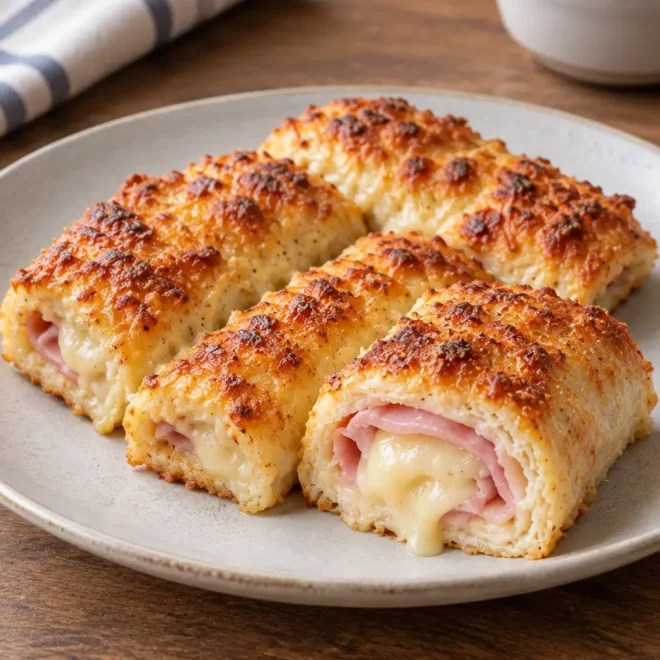 Croque-monsieur roulé au jambon et au comté