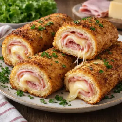 Recette croque-monsieur roulé au jambon et fromage