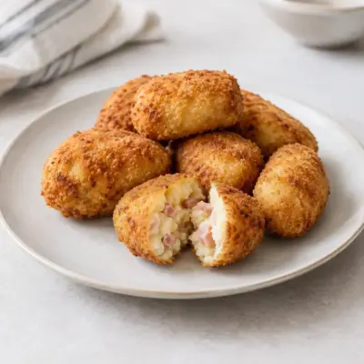 Croquettes de jambon et pommes de terre maison