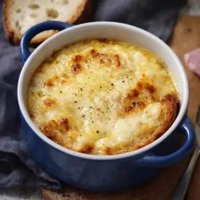 Recette croûte savoyarde : pain ailé & gratin fromagé