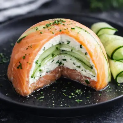 Recette dôme de saumon au chèvre frais | entrée