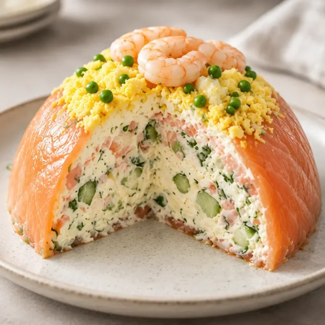 Dôme de saumon fumé recette facile et fraîche
