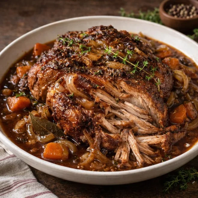 Échine de porc à la bière brune : fondante et épicée