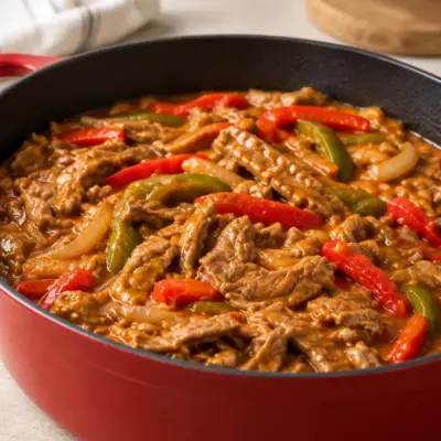 Émincé de bœuf aux poivrons facile en cocotte