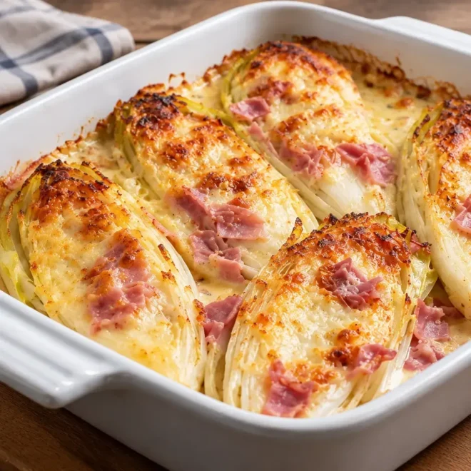 Endives au jambon gratinées : recette facile