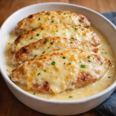 Escalope savoyarde gratinée au fromage et crème