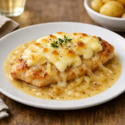 Escalope savoyarde facile au reblochon et vin blanc