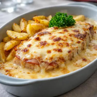 Escalope savoyarde au fromage à raclette