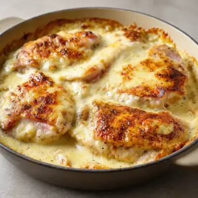 Escalope savoyarde gratinée au reblochon