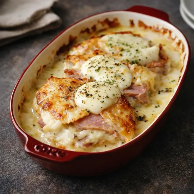 Escalope savoyarde gratinée au Reblochon