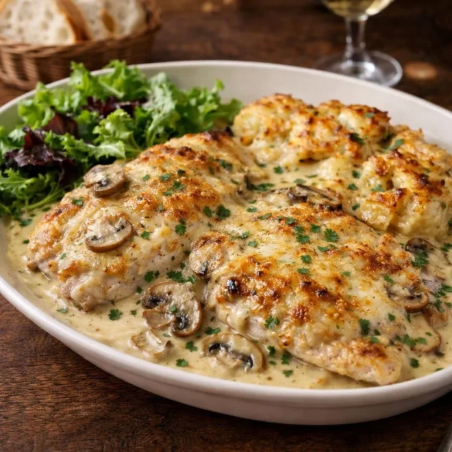 Escalopes de dinde gratinées façon bistrot français