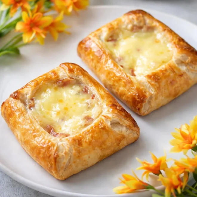 Feuilleté au bacon et à la raclette : crousti-fondant
