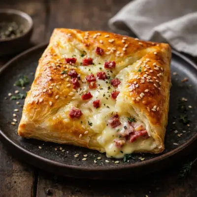 recette feuilleté raclette au four : parfait & fondant