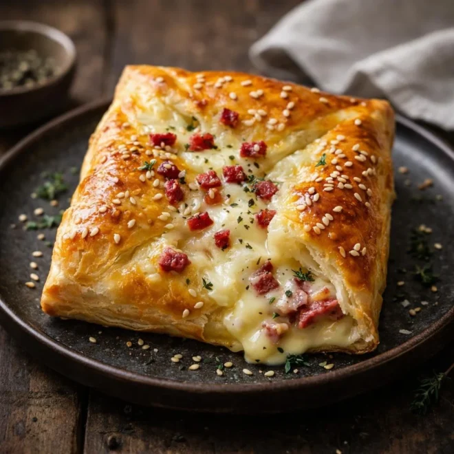 recette feuilleté raclette au four : parfait & fondant