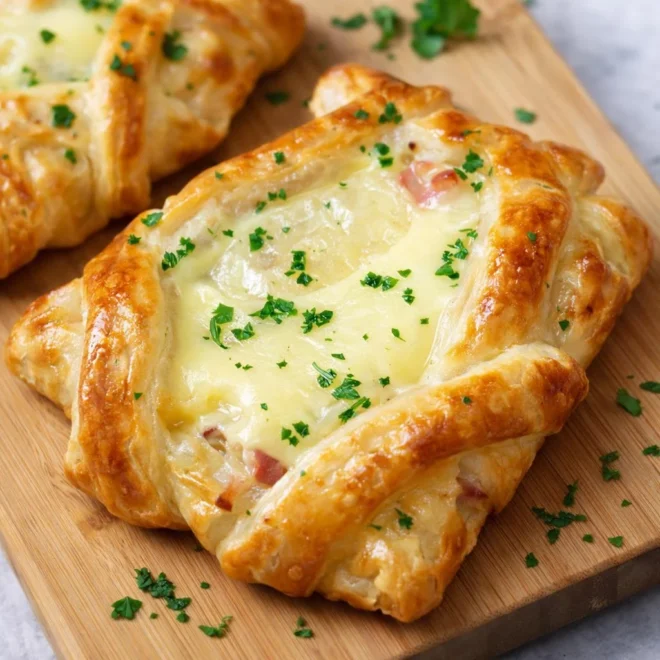 Feuilletés à la raclette au four : faciles et dorés