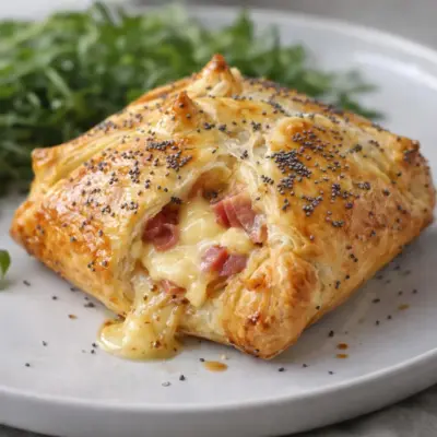 Feuilletés à la raclette : reblochon fondant au four