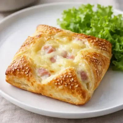 Feuilletés jambon comté : béchamel muscade maison